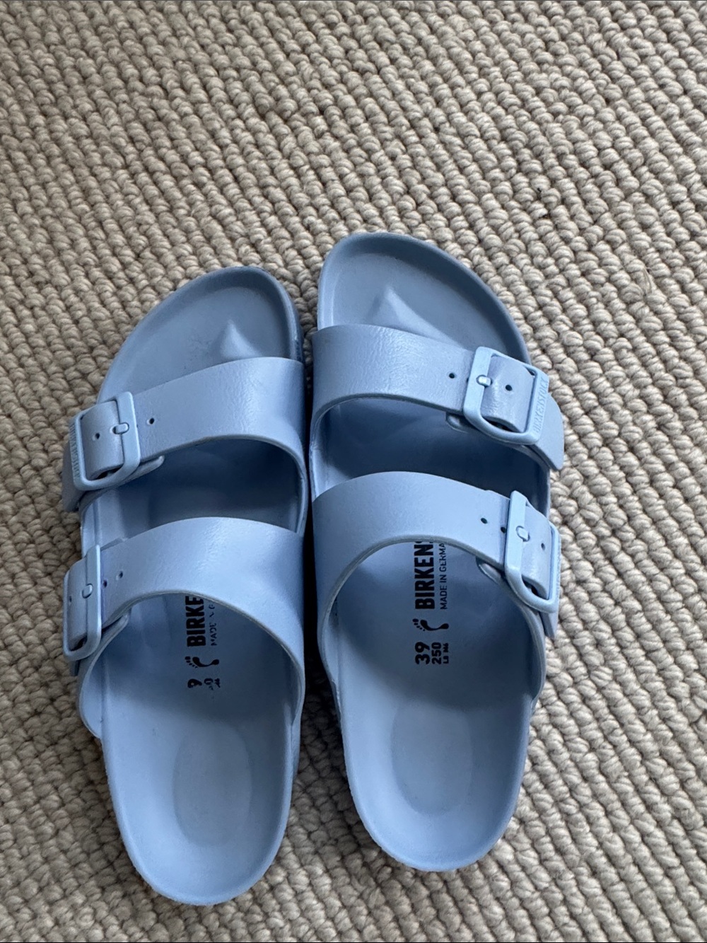 Birkenstock Arizona EVA Sandals in Light Blue